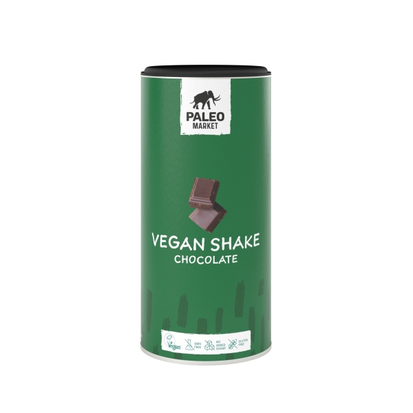 Levně Paleo Market Veganský koktejl / Vegan Shake čokoláda 450 g