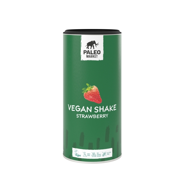 Veganský koktejl Jahoda / Vegan Shake Strawberry 450 g